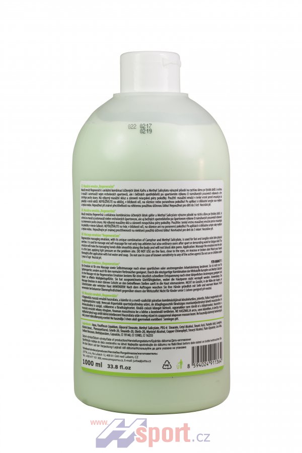 Masážní emulze Emspoma regenerační Z 1000 ml