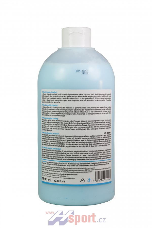 Masážní emulze Emspoma chladivá M 1000 ml
