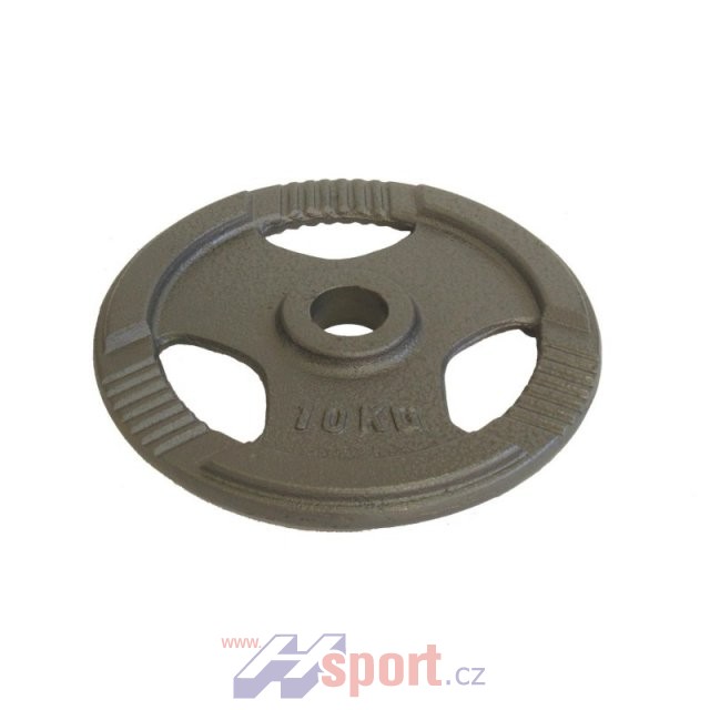 Litinový kotouč lakovaný. Průměr vrtání olympijský 50mm, hmotnost 10kg.