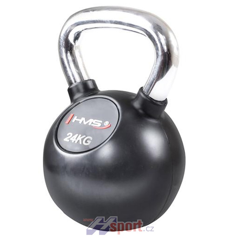 Kettlebell s chromnovou rukojetí HMS 24 kg