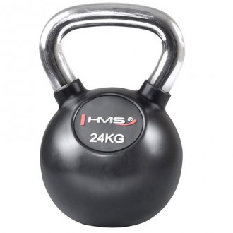 Kettlebell s chromnovou rukojetí HMS 24 kg