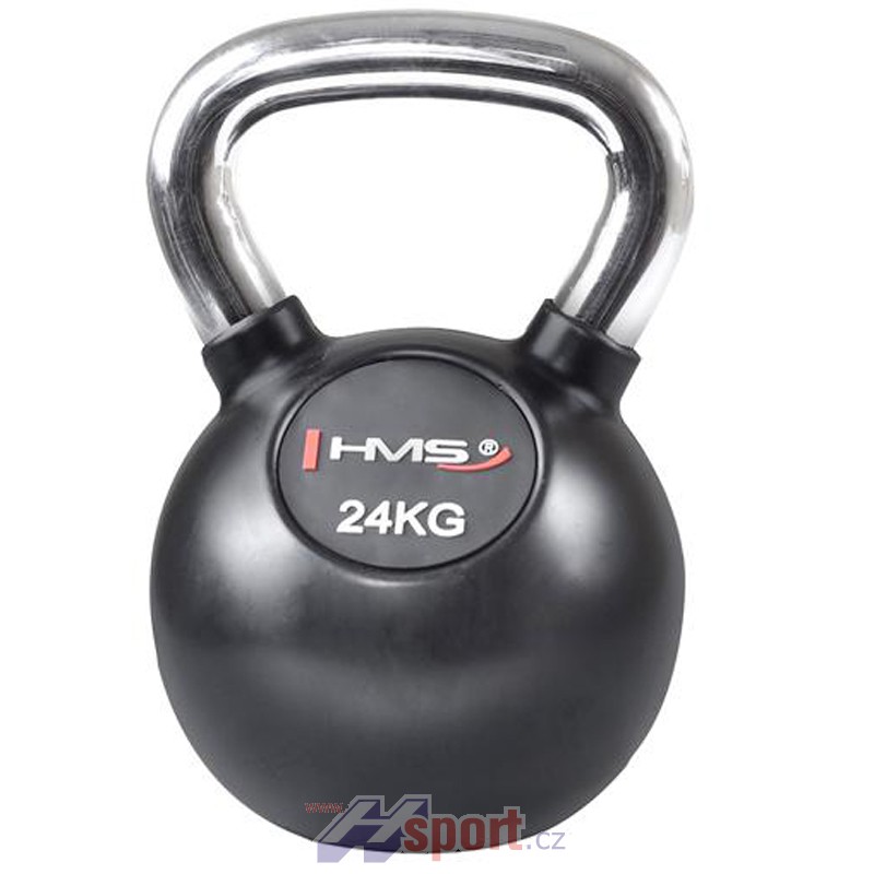 Kettlebell s chromnovou rukojetí HMS 24 kg