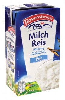 Mléčná rýže Ravensberger 2% natur 1000g (Tetrapack)