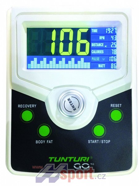 Recumbent Tunturi GO 70 - computer