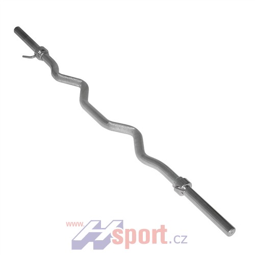 Obouruční osa Exclusive EZ biceps hladká 25/1250 - chrom,nikl