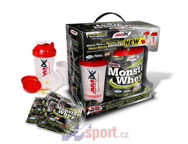 Amix Anabolic Monster Whey Protein 2200 g BOX + šejkr ZDARMA