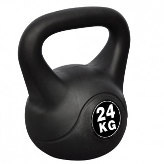Černý kettlebell 24 kg