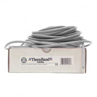 Guma na cvičení TheraBand Tubing 30,5 m stříbrná