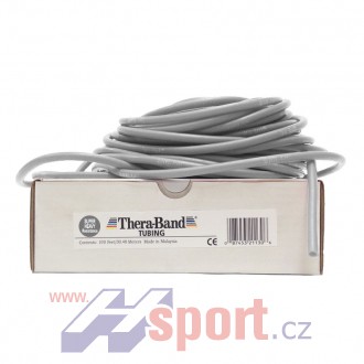 Guma na cvičení TheraBand Tubing 30,5 m stříbrná