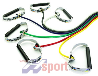 Tubing s rukojetí TheraBand 122 cm