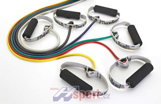 Tubing s rukojetí TheraBand 122 cm