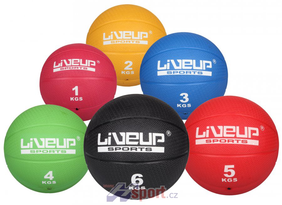 Gumový medicinbal LiveUp 2 kg