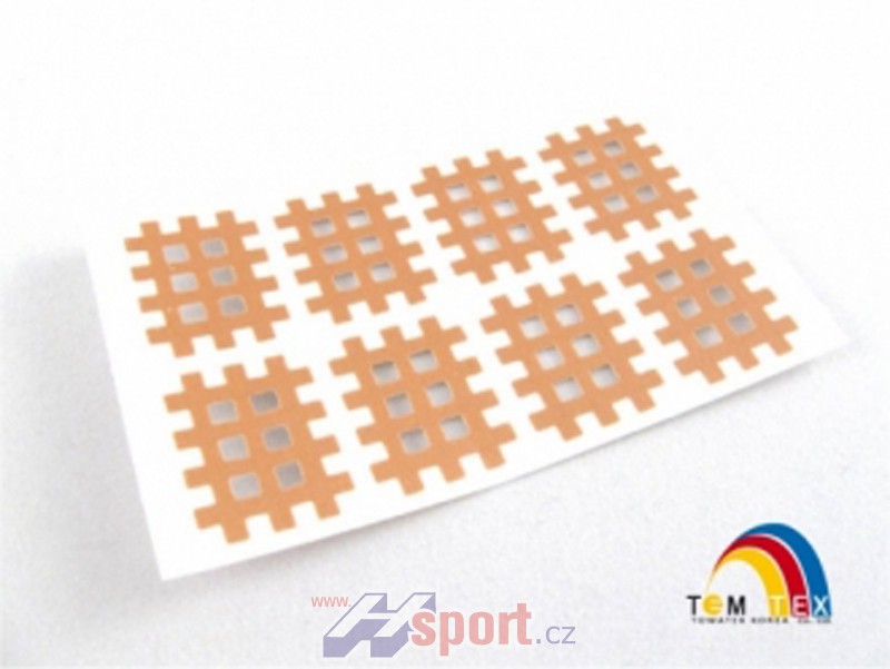 Cross tejp Temtex - Classic 2,1 x 2,7 cm - 8 ks
