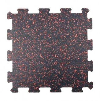 Sportovní podlaha Puzzle 8 mm, 50 x 50 cm - barevný vsyp 40%
