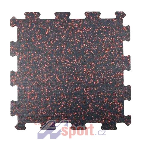 Sportovní podlaha Puzzle 8 mm, 50 x 50 cm - barevný vsyp 40%