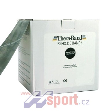 Posilovací guma TheraBand 45,5 m černá