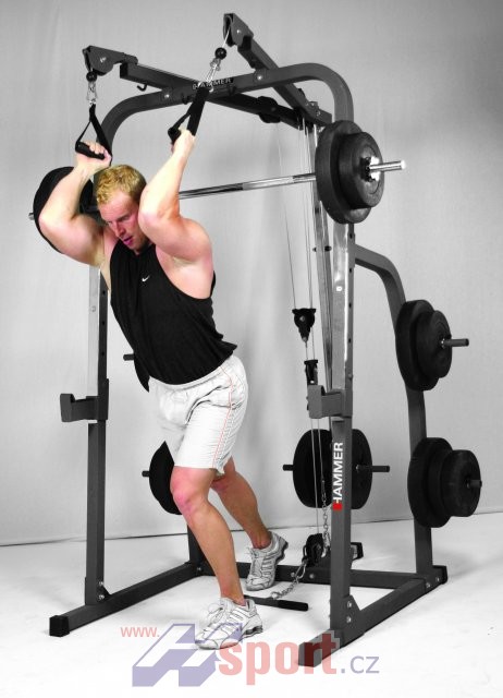 Posilovací lavice HAMMER - SOLID XP + 76kg Power Weight Set