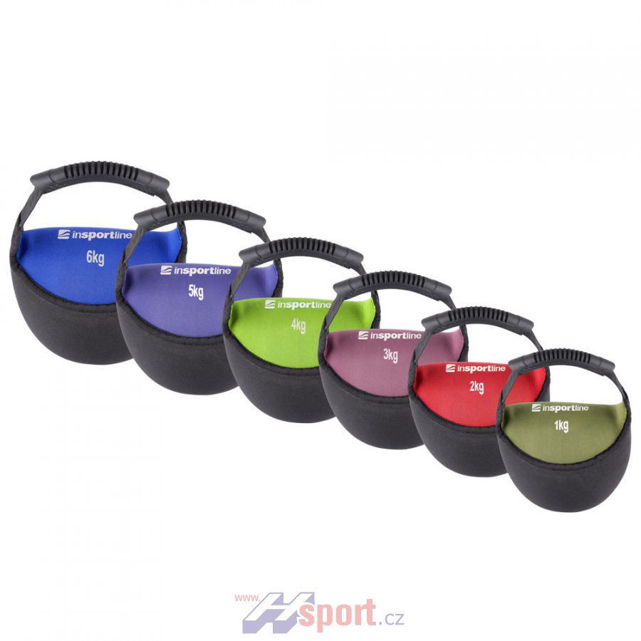 Neoprénová činka Insporline Bell-Bag 5 kg