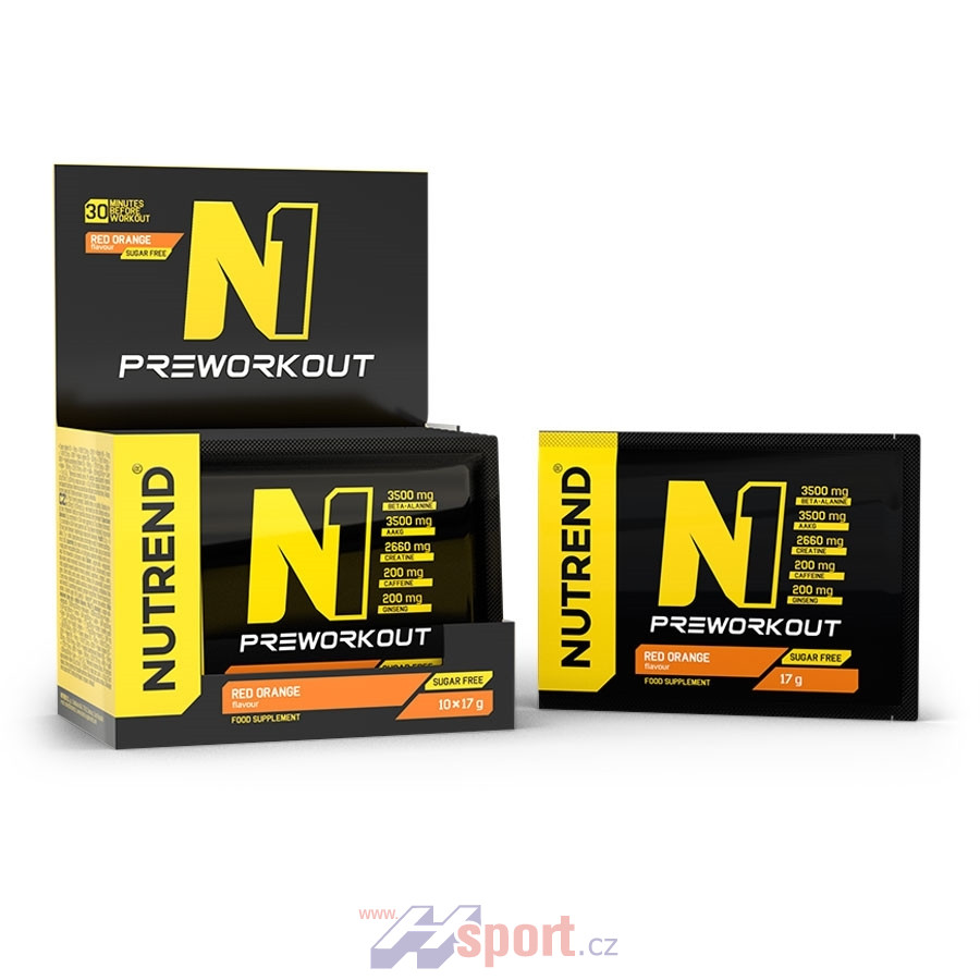Nutrend N1 Pre-Workout - 10x17 g