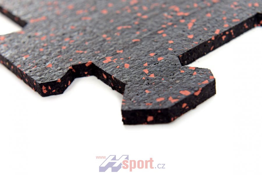 Sportovní podlaha Puzzle 8 mm, 1 x 1 m - barevný vsyp 20%