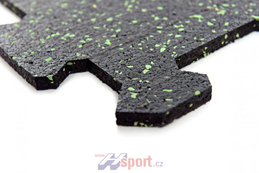 Sportovní podlaha Puzzle 8 mm, 1 x 1 m - barevný vsyp 20%