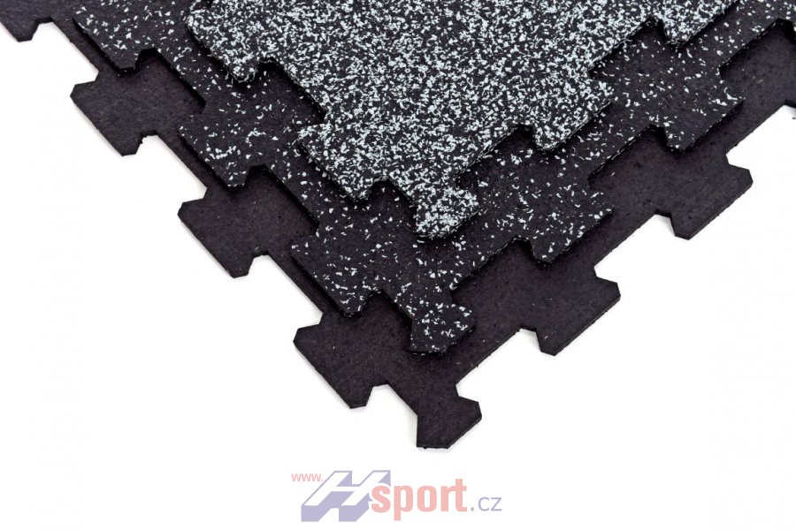 Sportovní podlaha Puzzle 8 mm, 1 x 1 m - barevný vsyp 40%