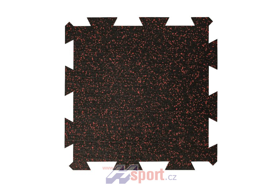 Sportovní podlaha Puzzle 8 mm, 50 x 50 cm - barevný vsyp 10%