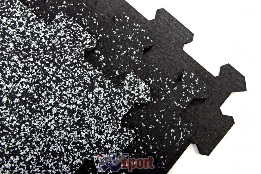 Sportovní podlaha Puzzle 8 mm, 50 x 50 cm - barevný vsyp 20%