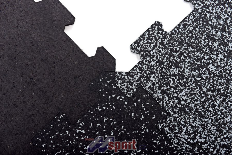 Sportovní podlaha Puzzle 8 mm, 50 x 50 cm - barevný vsyp 20%