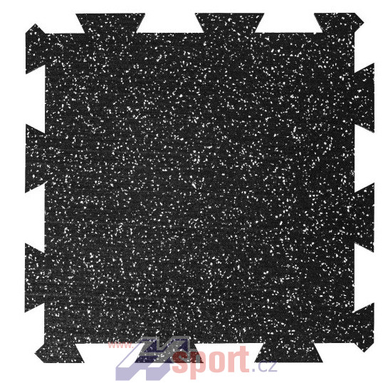 Sportovní podlaha Puzzle 16 mm, 50 x 50 cm - barevný vsyp 10%