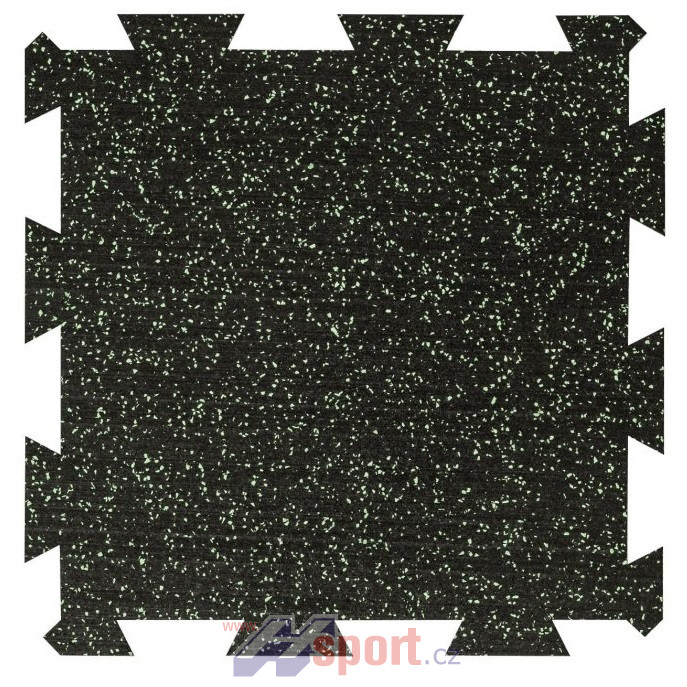 Sportovní podlaha Puzzle 16 mm, 50 x 50 cm - barevný vsyp 10%