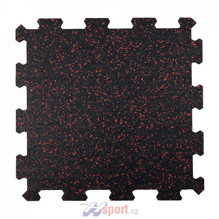 Sportovní podlaha Puzzle 16 mm, 50 x 50 cm - barevný vsyp 20%