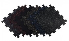 Sportovní podlaha Puzzle 16 mm, 50 x 50 cm - barevný vsyp 20%