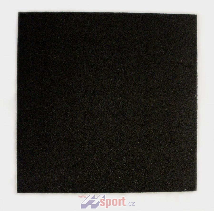 Odpružená sportovní podlaha 30 mm, 1 x 1 m - černá