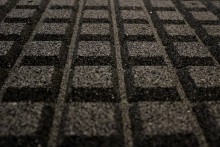 Odpružená sportovní podlaha 30 mm, 1 x 1 m - černá