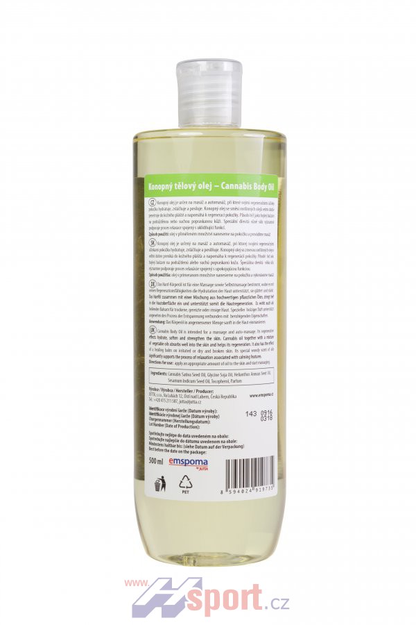 Konopný masážní olej - 5000 ml