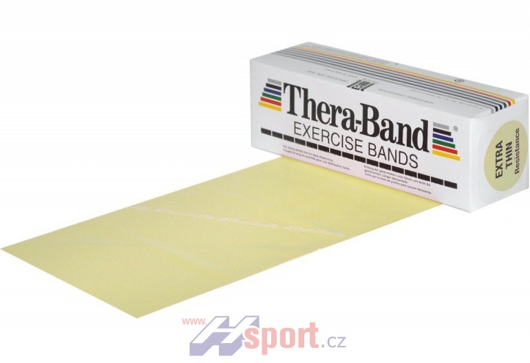 Posilovací guma TheraBand 5,5 m béžová
