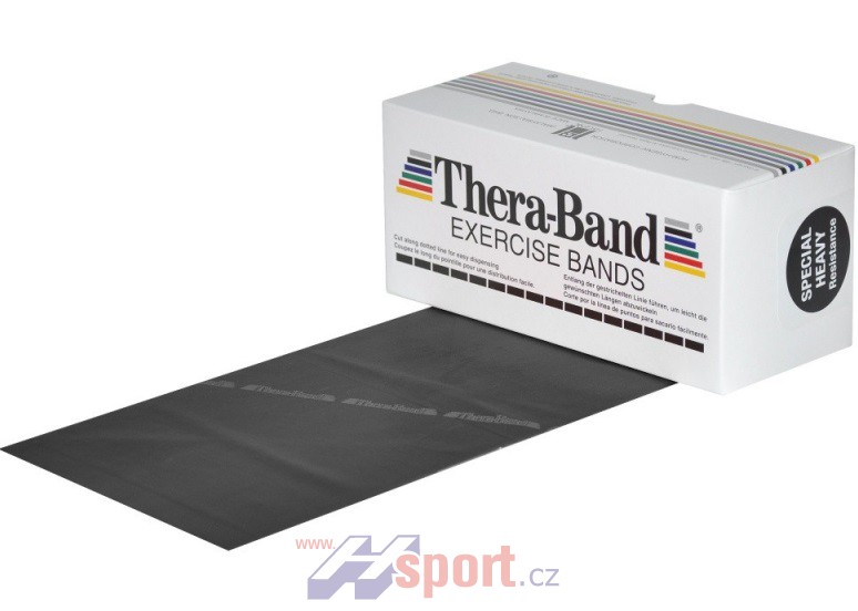 Posilovací guma TheraBand 5,5 m černá