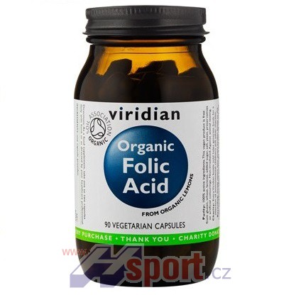Viridian Organic Folic Acid 90 cps