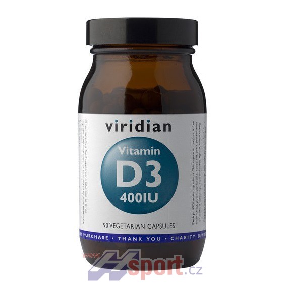 Viridian Vitamin D3 400 iu 90 cps