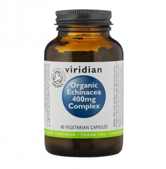 Viridian Organic Echinacea Complex 400 mg 60 cps