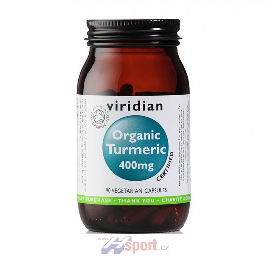 Viridian Organic Turmeric 400 mg 90 cps