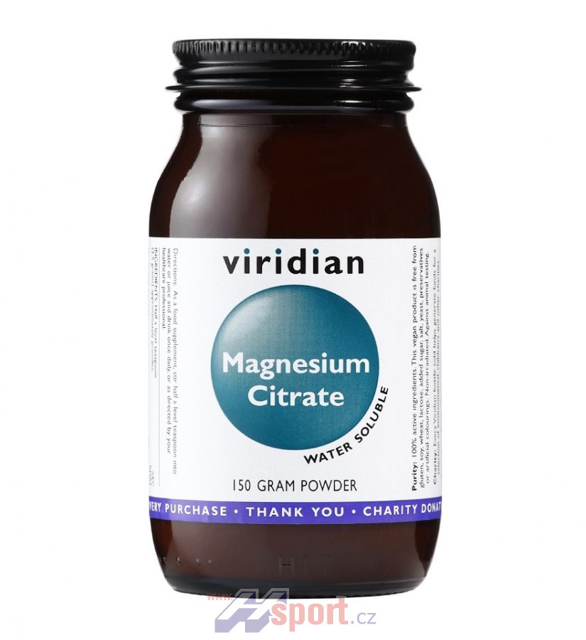 Viridian Magnesium Citrate Powder 150 g