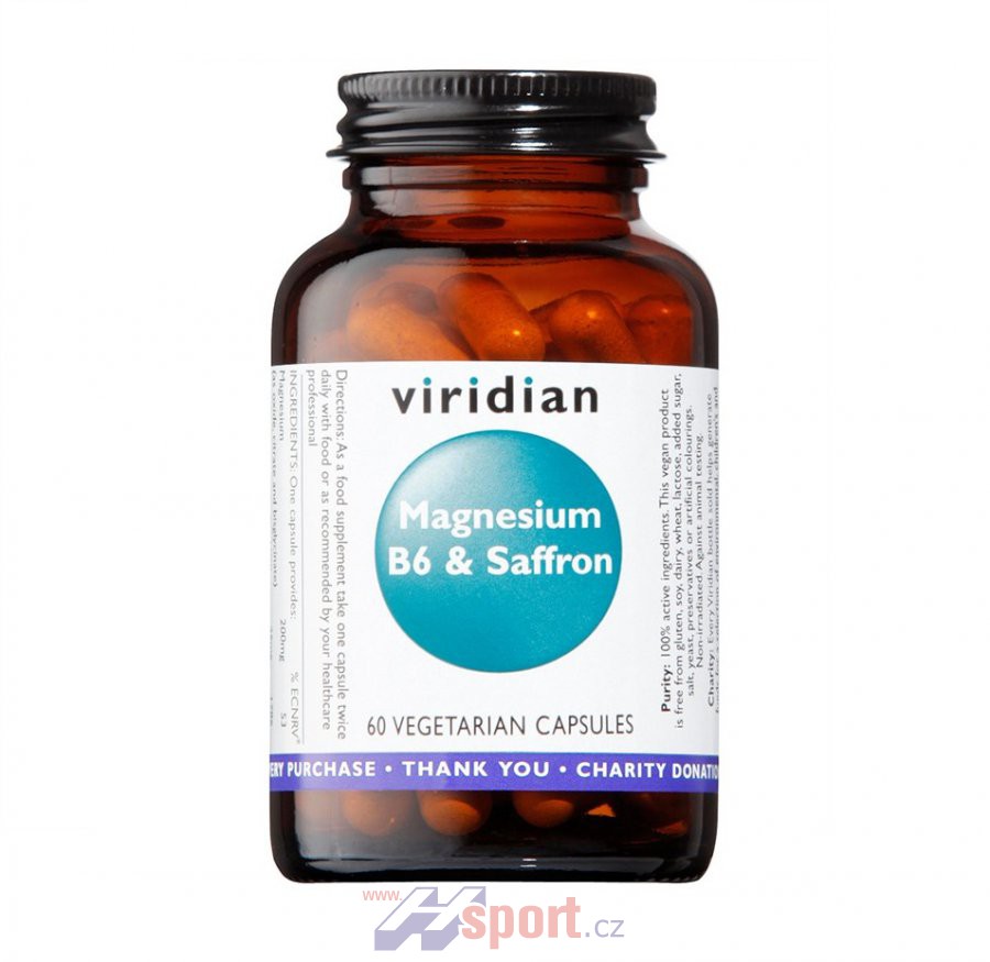 Viridian Magnesium B6 & Saffron 60 cps