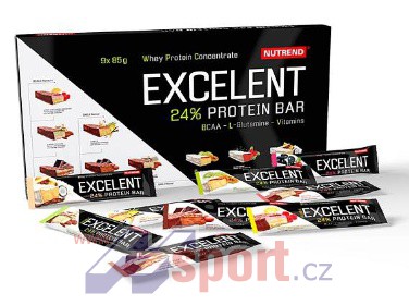 Nutrend Excelent Protein Bar 9x85 g - dárkové balení
