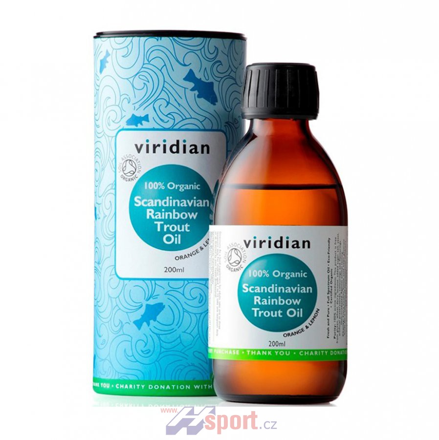 Viridian Organic Scandinavian Rainbow Trout Oil 200 ml