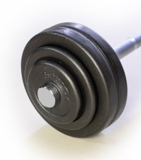 Pevná litinová činka 17 kg